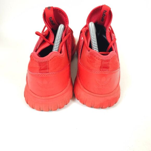Adidas Originals Tubular Nova Triple Red Men’s Sneakers Size 5.5 - Picture 8 of 9